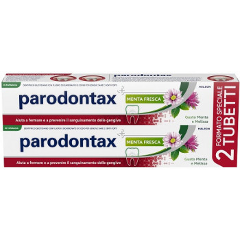 PARODONTAX DENTIFRICIO MENTA FRESCA PROMO BIPACCO 2X75 ML