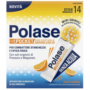 POLASE POCKET INTEGRATORE SALI MINERALI ARANCIA 14 STICK