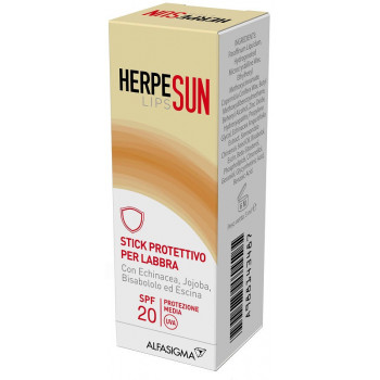 HERPESUN LISP STICK PROTETTIVO SPF20 LABBRA SECCHE E SCREPOLATE 5ML