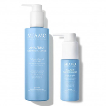 MIAMO ACNEVER DUO AHA/BHA PURIFYING 250ML + TRAVEL SIZE 50ML