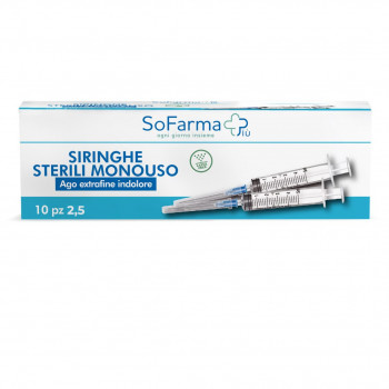 SOFARMAPIÙ SIRINGA STERILE MONOUSO 10ML G21 10PZ