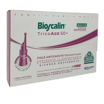 BIOSCALIN TRICOAGE 50+ FIALE CAPELLI ANTICADUTA DONNA 8 FIALE