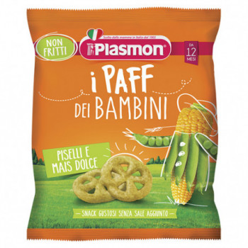 PLASMON DRY SNACK PAFF PISELLI-MAIS 15 G