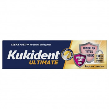 KUKIDENT ULTIMATE CREMA ADESIVA DENTIERE GUSTO NEUTRO 40G