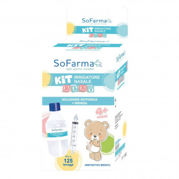 SOFARMAPIÙ KIT BABY IRRIGATORE NASALE CON SOLUZIONE FISIOLOGICA