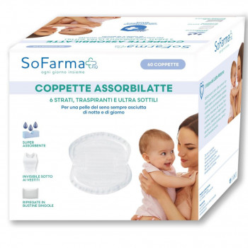 SOFARMAPIÙ COPPETTA ASSORBILATTE 60PZ