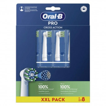 ORAL-B CROSSACTION TESTINE DI RICAMBIO SPAZZOLINO ELETTRICO 8PZ