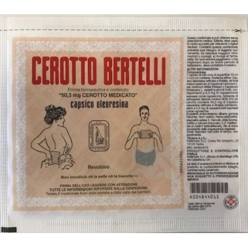 CEROTTO BERTELLI 50,3 MG CEROTTO MEDICATO