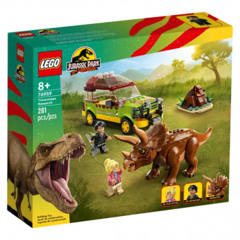 LEGO JURASSIC WORLD 76959 LA RICERCA DEL TRICERATOPO