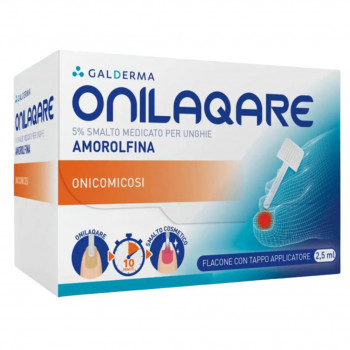 ONILAQARE 5% SMALTO MEDICATO UNGHIE ONICOMICOSI + APPLICATORE 2.5ML