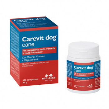 CAREVIT DOG FLACONE 100 COMPRESSE APPETIBILI