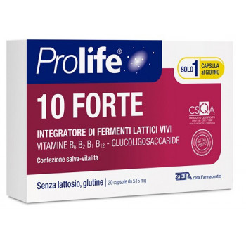 PROLIFE 10 FORTE INTEGRATORE FERMENTI LATTICI E VITAMINE 20 CAPSULE