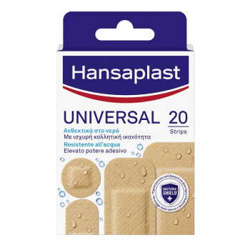 CEROTTO HANSAPLAST UNIVERSAL RESISTENTE ALL'ACQUA 4 FORME ASSORTITE 20 PEZZI