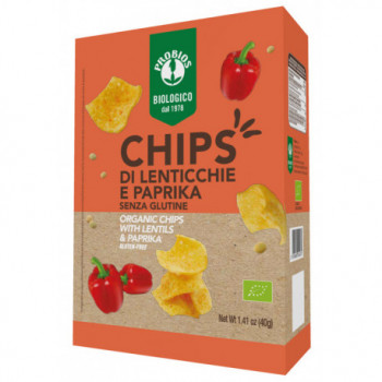 CHIPS DI LENTICCHIE E PAPRIKA 40 G