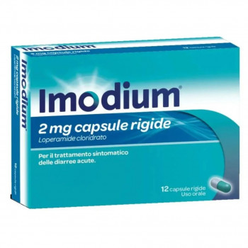 IMODIUM 2MG LOPERAMIDE CLORIDRATO CONTRO LA DIARREA 12 CAPSULE