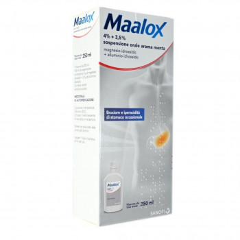 MAALOX SOSPENSIONE ORALE 250ML 4%+3,5% GMM