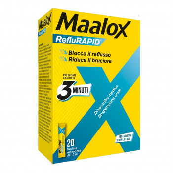 MAALOX REFLURAPID REFLUSSO E BRUCIORE STOMACO 20 BUSTINE