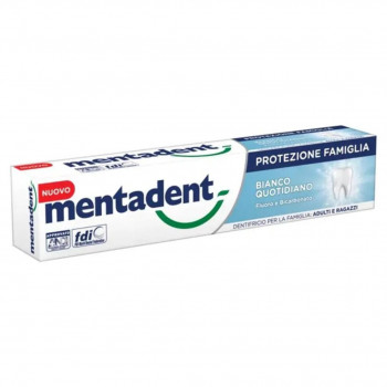 MENTADENT BIANCO QUOTIDIANO DENTIFRICIO PROTEZIONE FAMIGLIA 75ML