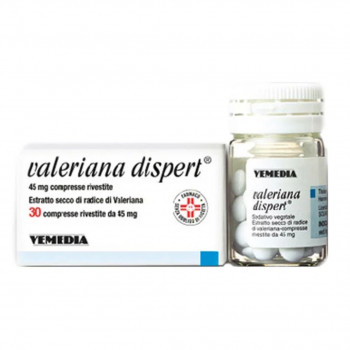 VALERIANA DISPERT 45MG SEDATIVO FAVORISCE IL SONNO 30CPR RIVESTITE