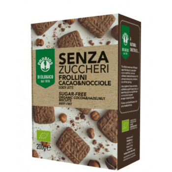 FROLLINI CACAO/NOCCIOLE SENZA ZUCCHERO 200 G