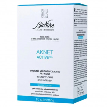 BIONIKE AKNET ACTIVE PEEL LOZIONE MICROESFOLIANTE 10 SALVIETTINE